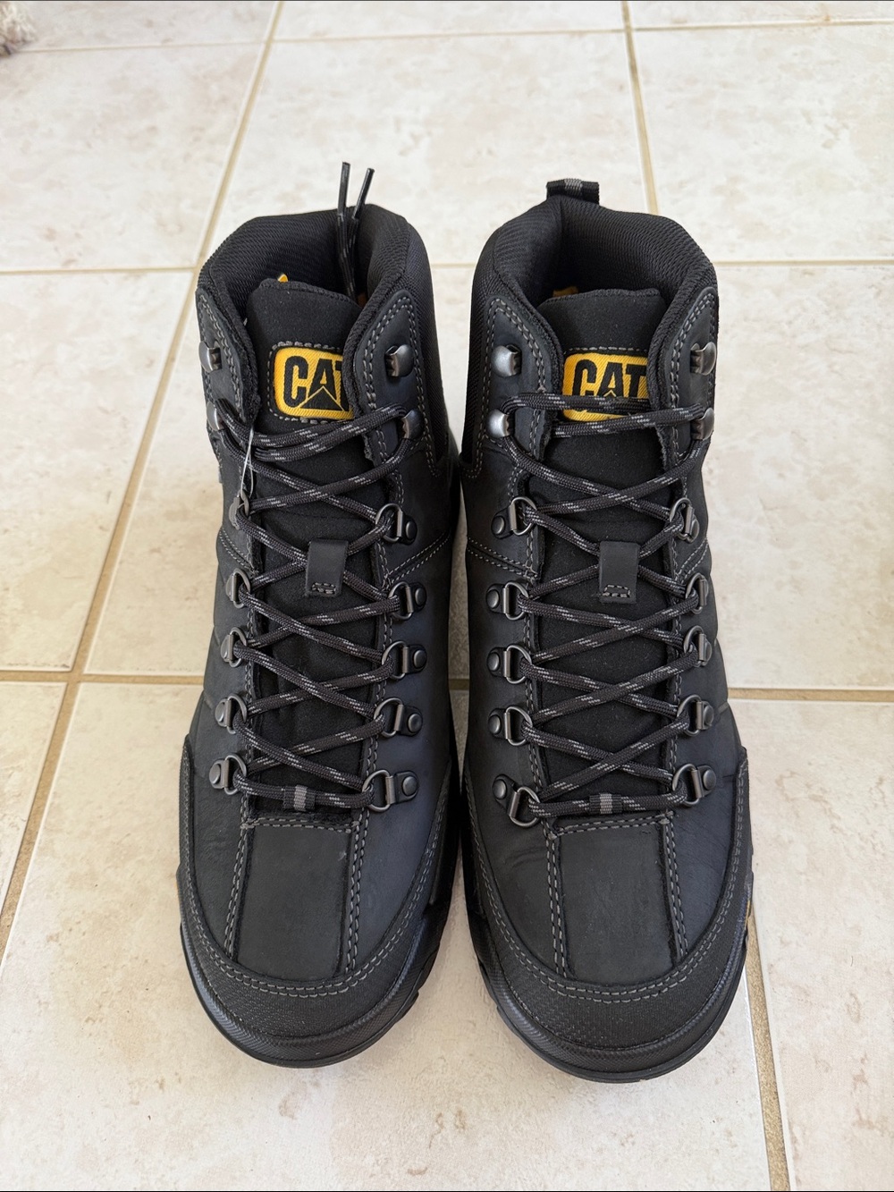 Caterpillar Black Work Boots - Picture 2 of 7